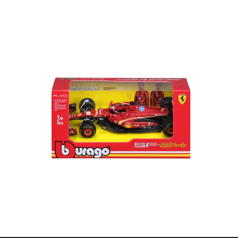 Carrinho de Fórmula 1 - Escala 1:43 - Piloto Charles Leclerc