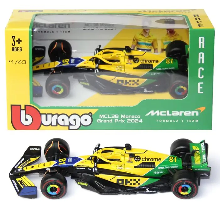 Carrinho F1 - Escala 1:43 - Oscar Piastri - Edição Senna