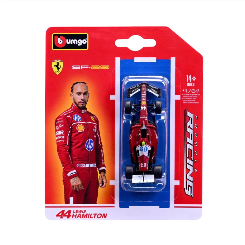 Miniatura Ferrari SF-25 1:64 F1 2025 Lewis Hamilton