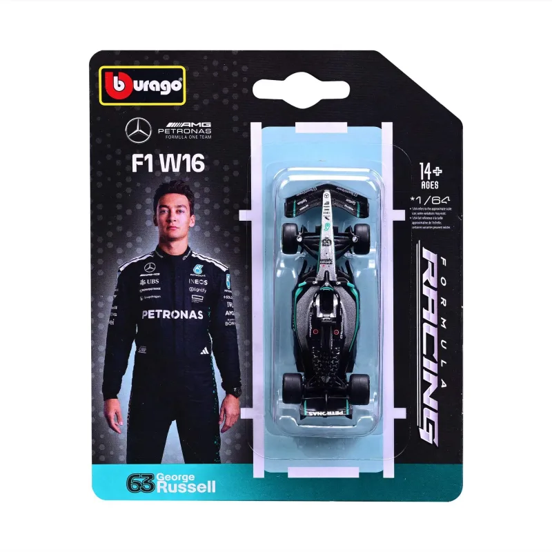 Miniatura F1 2025 Mercedes-AMG W16 1:64 George Russell