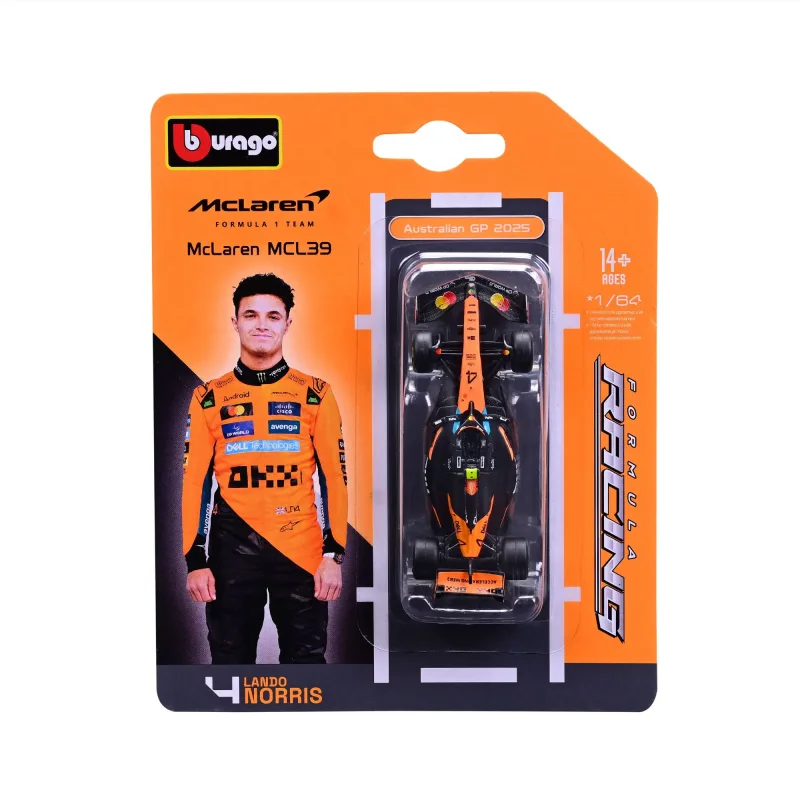 Mclaren MCL39 1:64 Miniatura F1 2025 Lando Norris