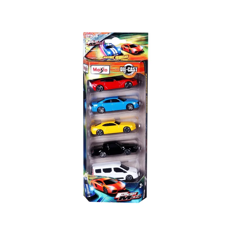 Pack 5 miniaturas 1:64 Fresh Metal - Maisto