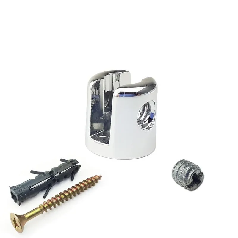 Kit Com 1 Suporte Fenda 6 Mm Para Vidro