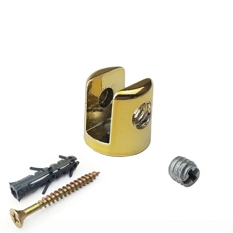 Kit Com 1 Suporte Fenda 6 Mm Para Vidro
