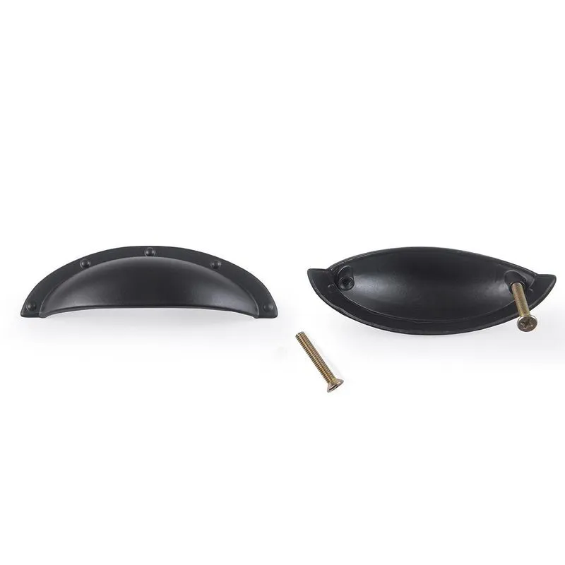 Kit Com 2 Conchas Trabalhadas Coloniais Gavetas E Armarios
