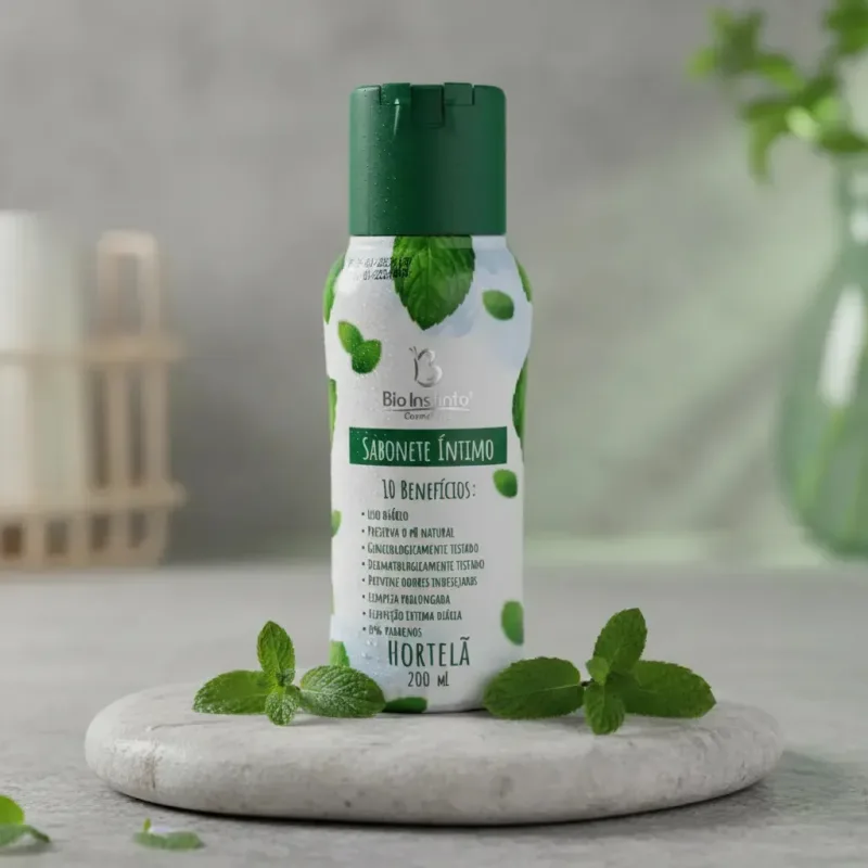 Sabonete Liquido Intimo Unissex Hortelã Previne Odor Bio Ins Bio Instinto Sabonete Intimo Liquido Líquido - CORPOSHOPP