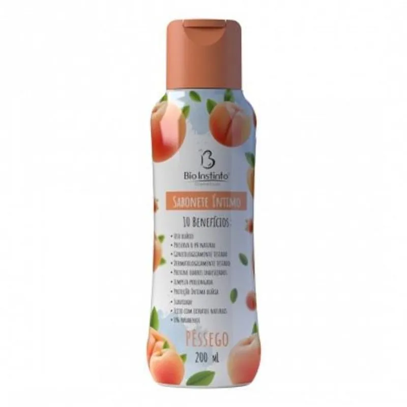 Sabonete Íntimo 10 Benefícios Pêssego 200ml Bio Instinto
