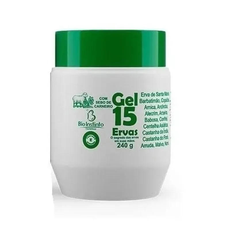 12 Unidades Gel Massageador 15 Ervas 240g Bio Instinto