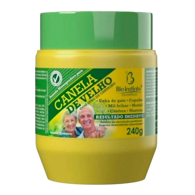 Pomada Massageadora Canela De Velho 240g
