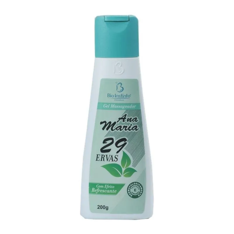 12 Unidades O Gel Massageador Ana Maria 200g Bio Instinto