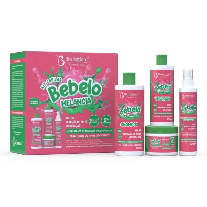 KIT CAPILAR BEBELO MELANCIA 4 ITENS - BIO INSTINTO
