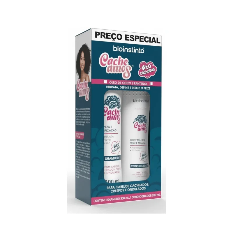 Kit Capilar Cacheamos Shampoo E Condicionador - Bio Instinto