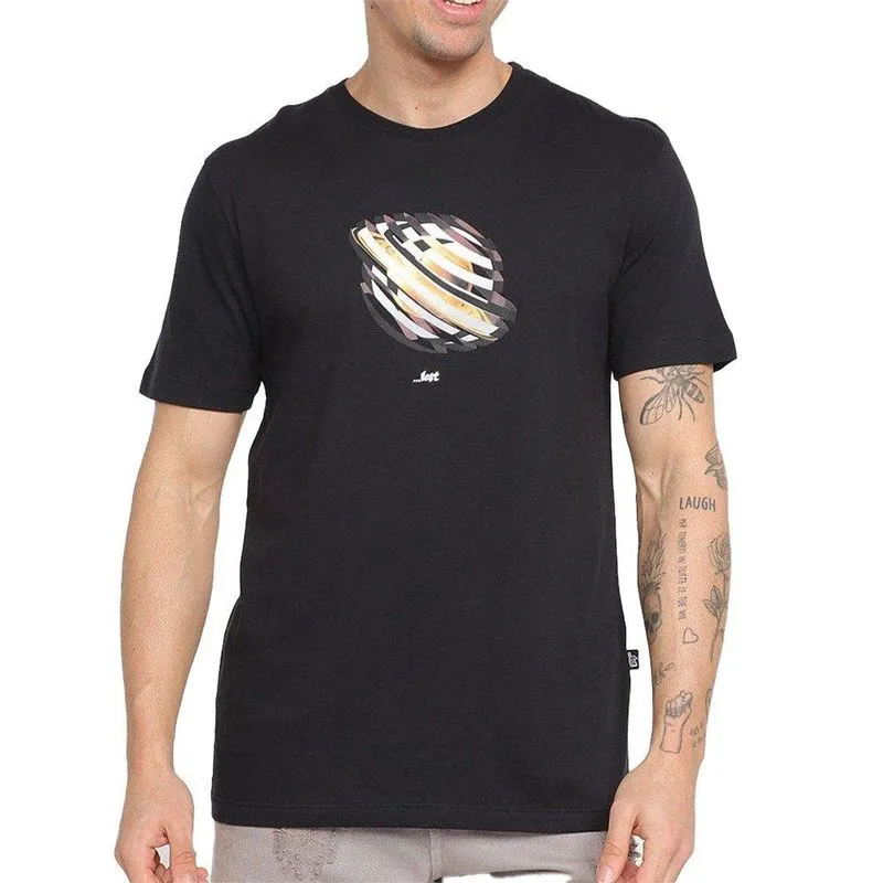 Camiseta Lost Real Saturn Masculina Preto G / preto