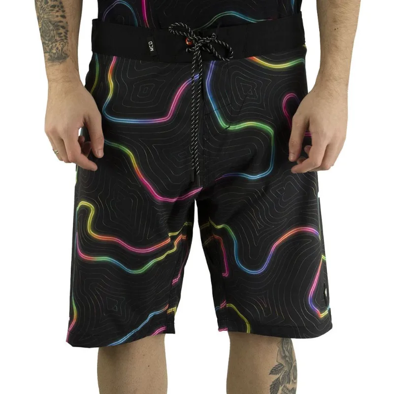 Bermuda Água Mcd Neon Masculino Preto 44