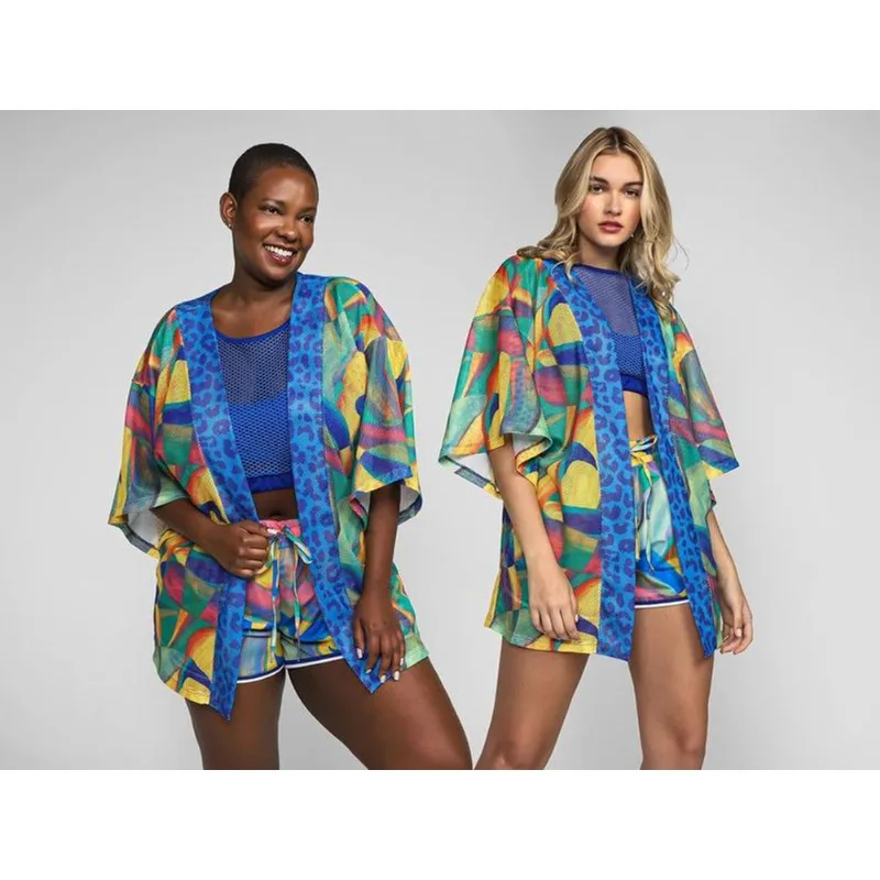 Kimono Brasil Vista Magalu Mesh Copa Safári