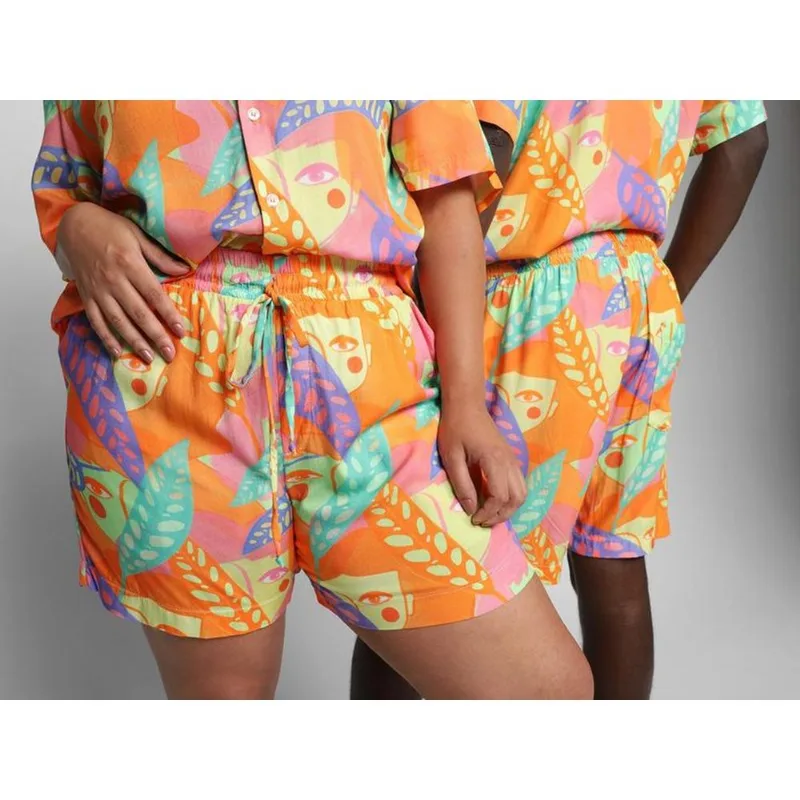 Short Vista Magalu x Flora Yumi Estampada