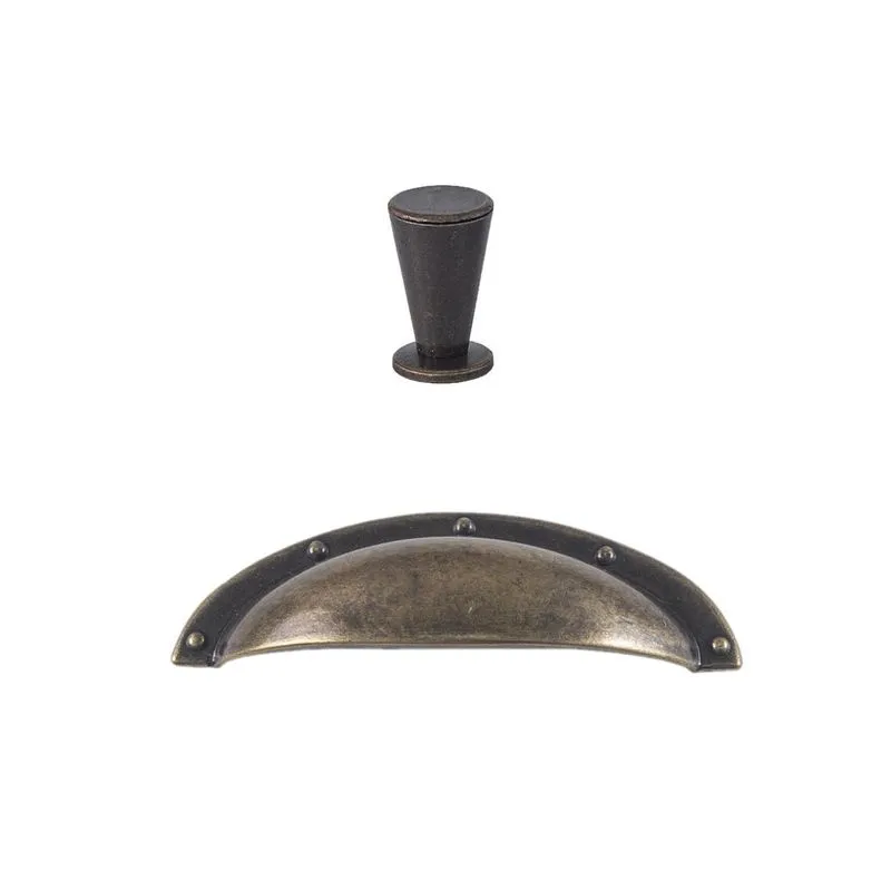 Kit Com 1 Concha E 1 Botão Colonial Para Cozinhas Planejadas