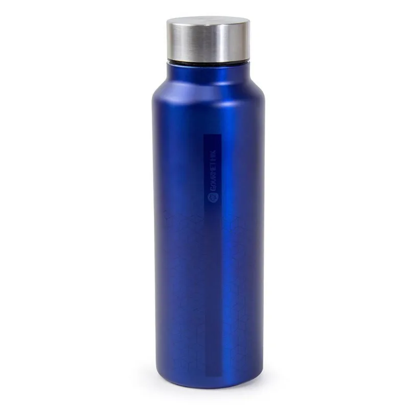 Squeeze Inox Geométrico Azul 750 Ml Gourmet