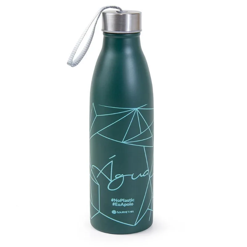 Squeeze Inox No Plastic Verde 750 Ml Gourmet
