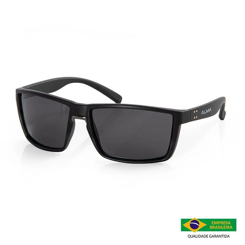 Óculos De Sol Polarizado Uv400 Tarf Alma Genius Preto Fosco