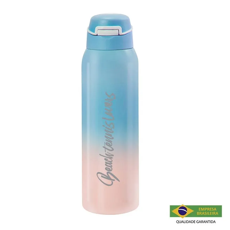 Squeeze Térmico Aço Inox 500Ml Beach Tennis Lovers Tie Dye 2