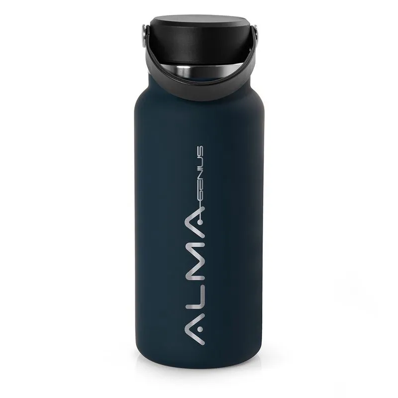 Squeeze Térmico Aço Inox Azul Circinus 1 Litro Alma Genius