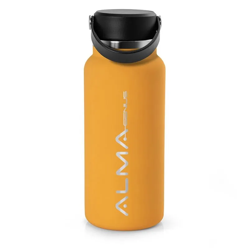 Squeeze Térmico Circinus Aço Inox Laranja 1 L Alma Genius