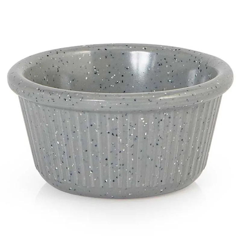 Tigela Ramekin Gourmet Mix Melamina 60 ml Cinza Stone