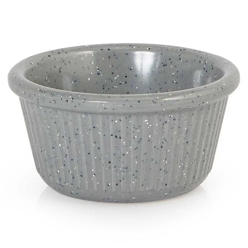 Tigela Ramekin Gourmet Mix Melamina 90 ml Cinza Stone