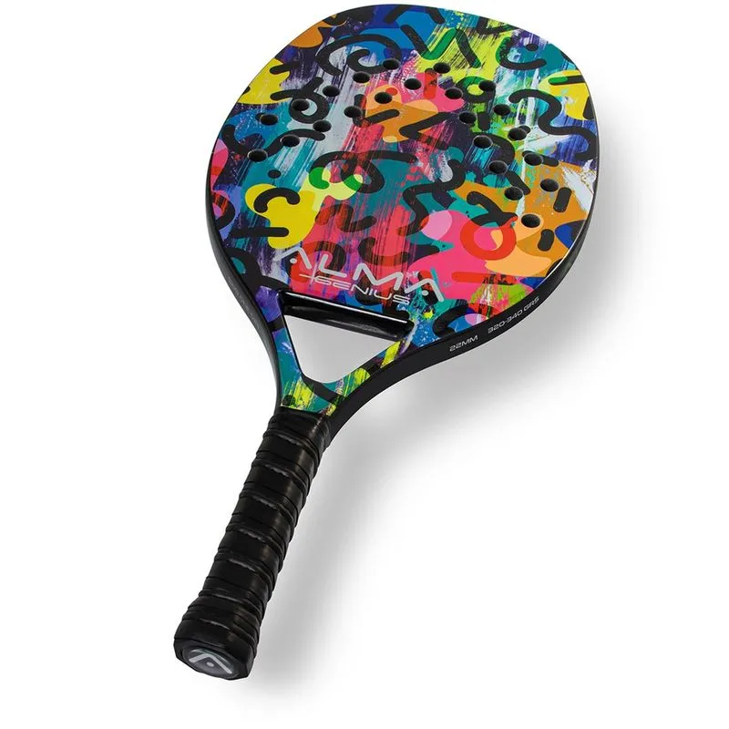 Raquete Beach Tennis Carbono 1K Matira Colorida Alma Genius