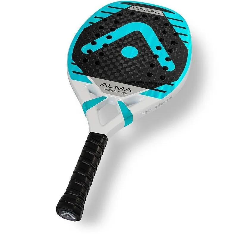 Raquete Beach Tennis Carbono 12k Ultra Pro Preta/azul Alma Genius