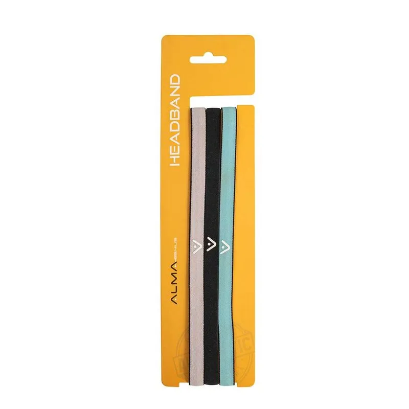 Kit 3 Faixas de Cabeça Sport Elásticas Esporte Alma Genius