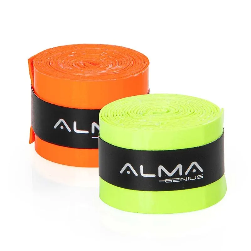 Kit 12 Overgrips Perfurados Lima e Laranja Neon Alma Genius