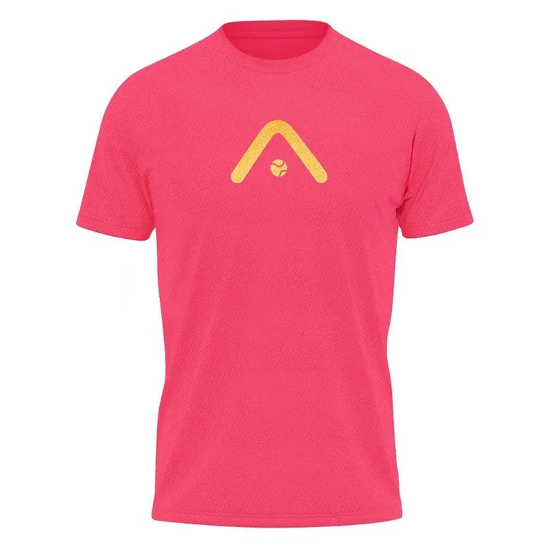 Camiseta Dry-fit Active Unissex Rosa e Dourada Alma Genius