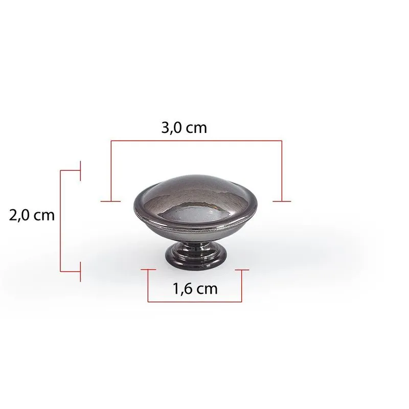 Puxador Redondo Em Latão Metal Para Móveis,porta,gaveta 2un