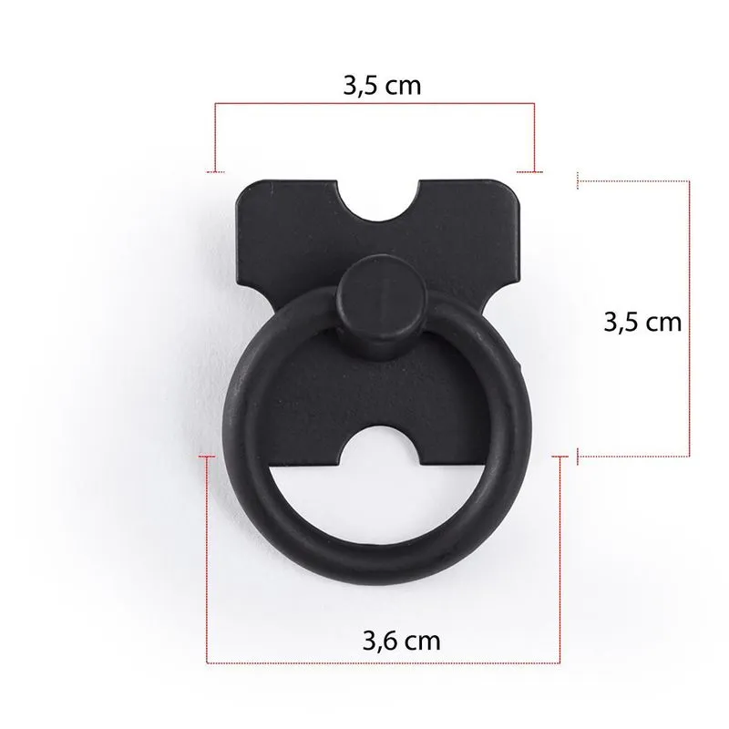 Puxador Moveis Rustico,gaveta,porta Mexicano Cor Preto 10pcs