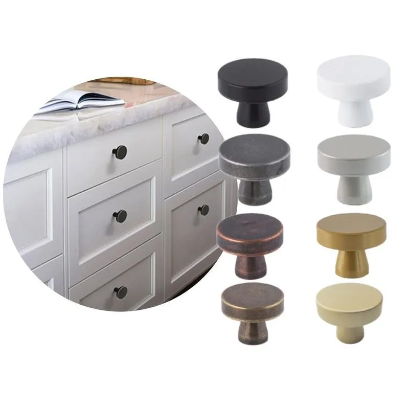 Kit 10 Pontos Preto Fosco Comoda Puxadores Gaveta Colonial