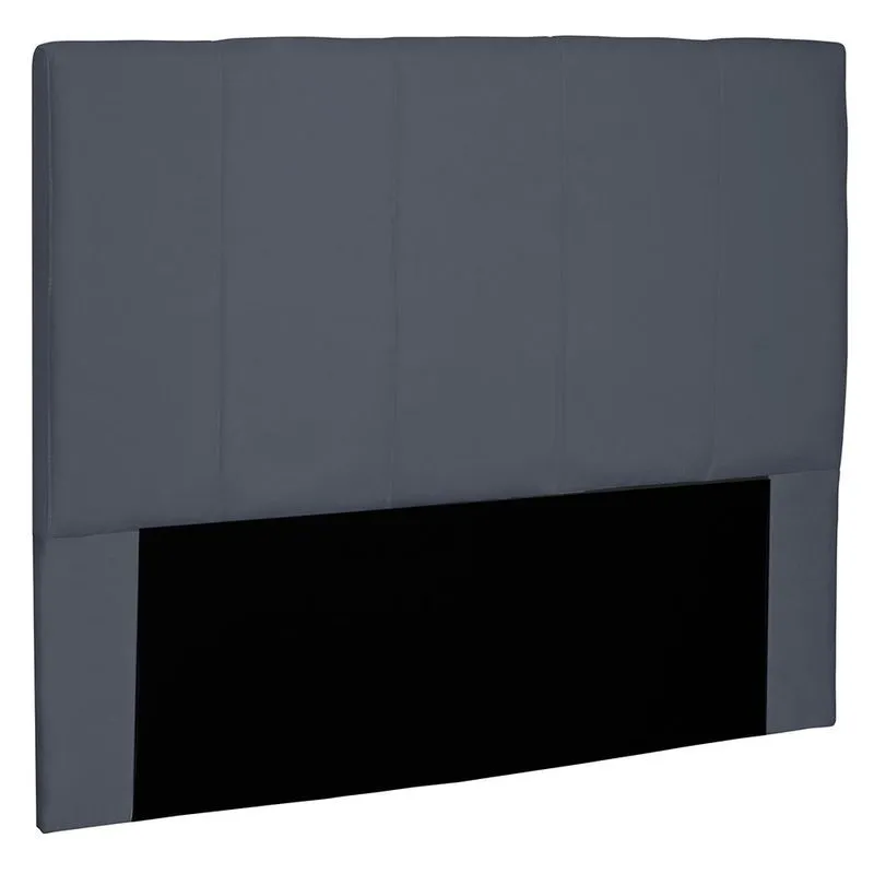 Cabeceira Queen Estofada Pallazio Ravenna Suede Cinza