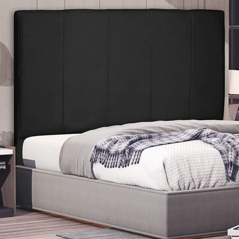 Cabeceira de Cama Box Casal Quenn Ravenna 1,60m Preto