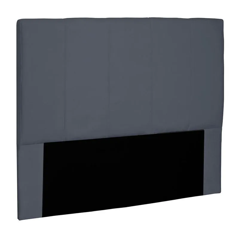 Cabeceira Solteiro Estofada Spezzia Decor Ravenna Suede Cinza Escuro