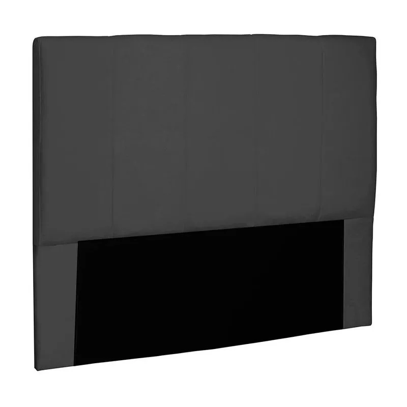 Cabeceira Solteiro Ravenna Estofada Suede Preto