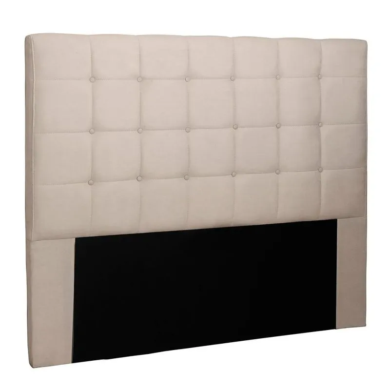 Cabeceira Casal Estofada Spezzia Decor Verona Suede Bege
