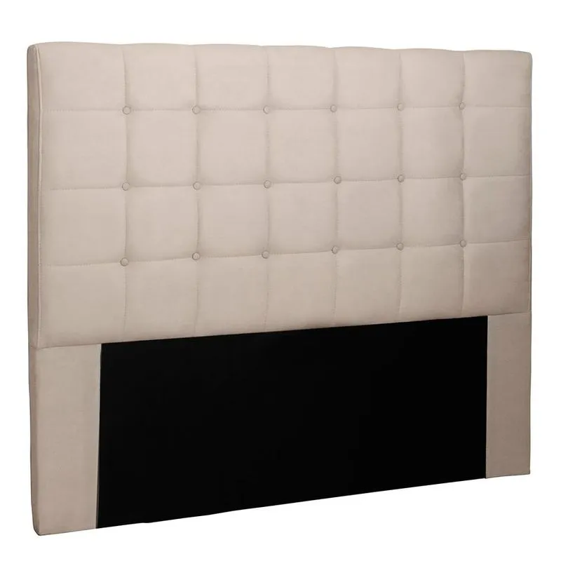 Cabeceira Queen Estofada Verona Suede Bege