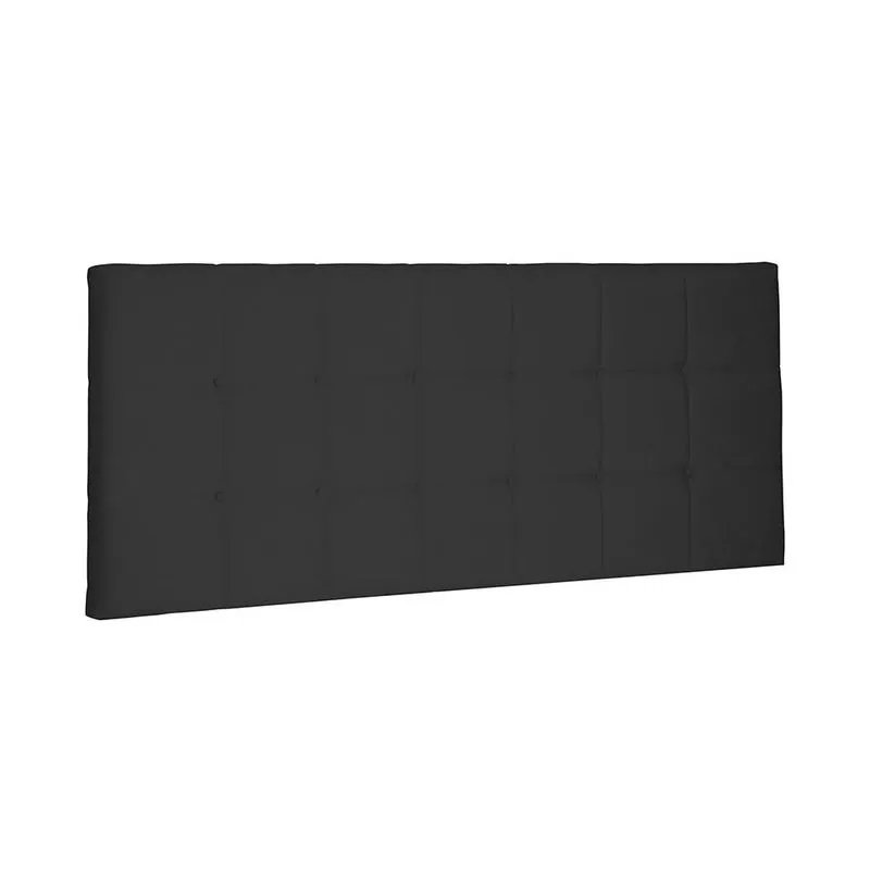 Painel para Cama Box King Verona Estofado Suede Preto