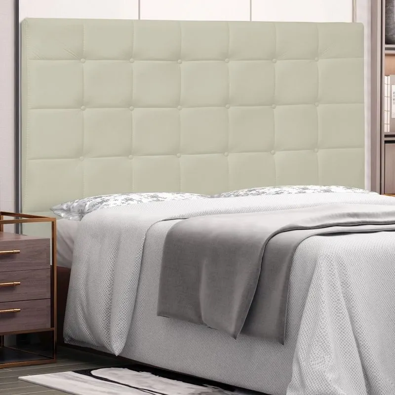 Cabeceira de Cama Box Casal Quenn Verona 1,60m Corano Marfim