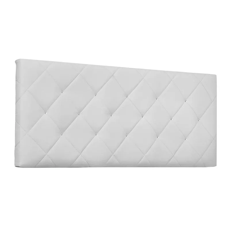 Painel para Cama Box King Tânia Madeira e Corino Branco