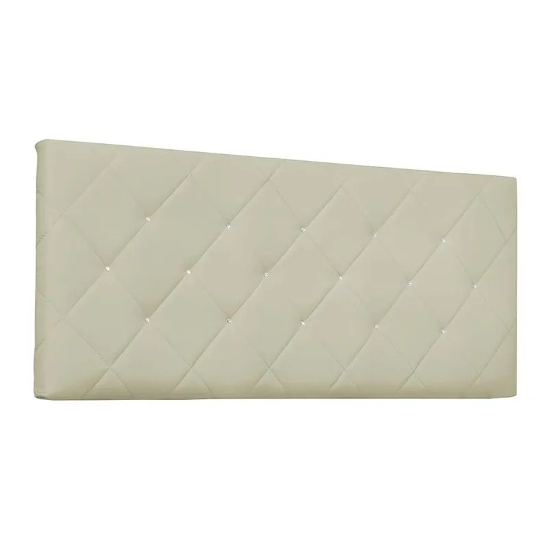 Painel para Cama Box Casal Tânia Poliuretano Marfim