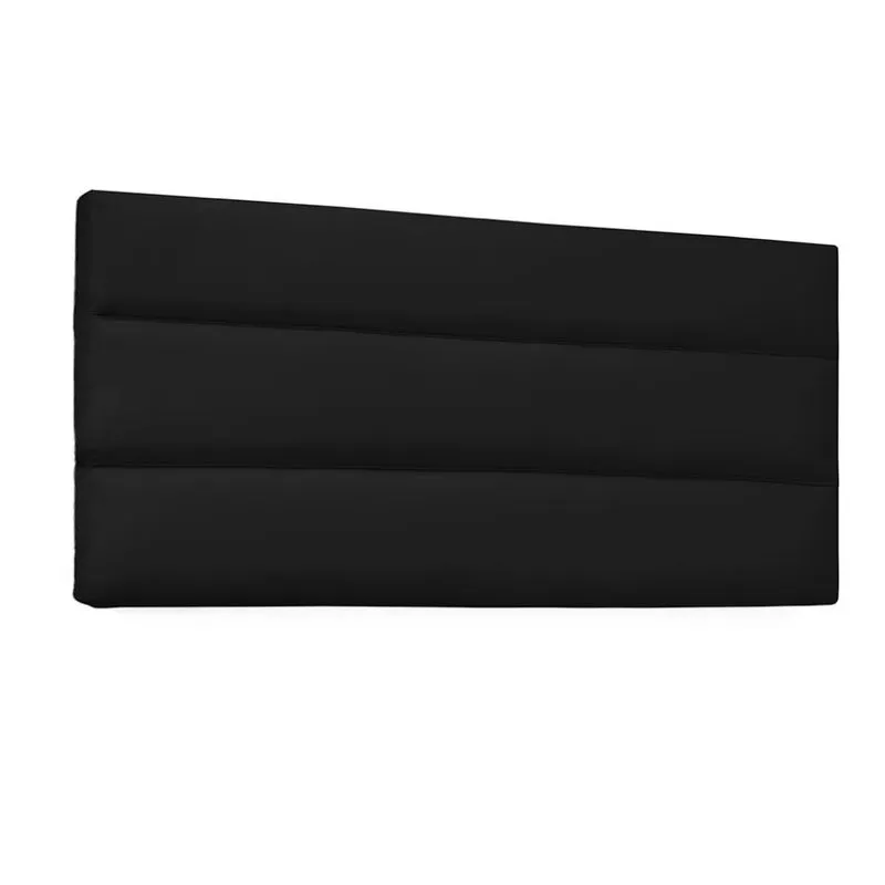 Painel para Cama Box Casal La Italiana Poliuretano Preto