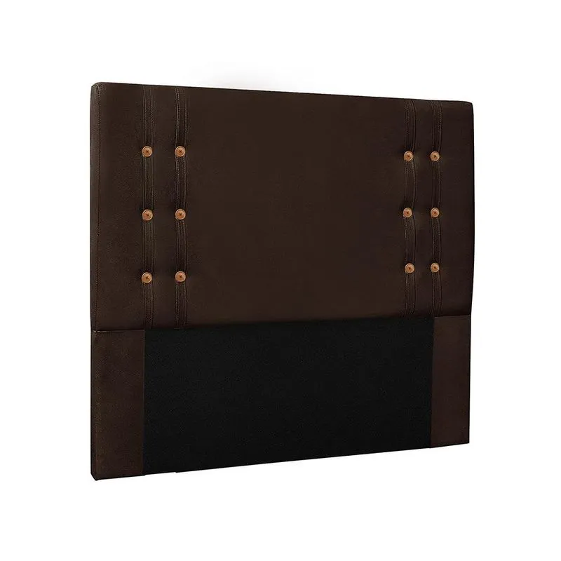 Cabeceira Queen Estofada Pallazio Gênova Suede Café