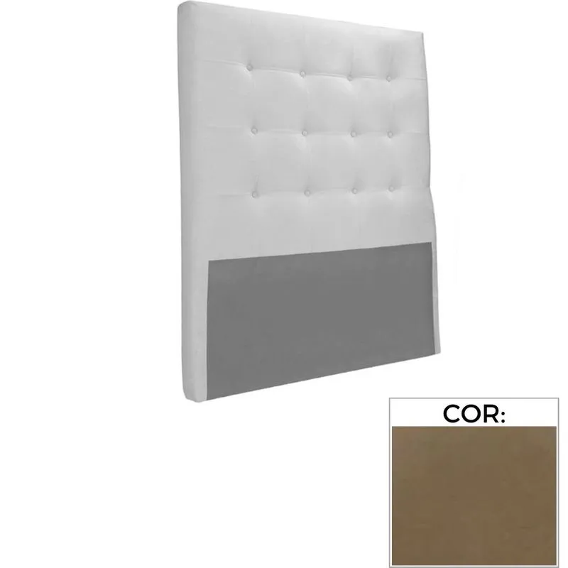 Cabeceira MH-2650 Estofada Solteiro 97 cm Veludo Marrom B Cabeceira MH-2650 Herval Estofada Solteiro 97 cm em Suede Marrom B
